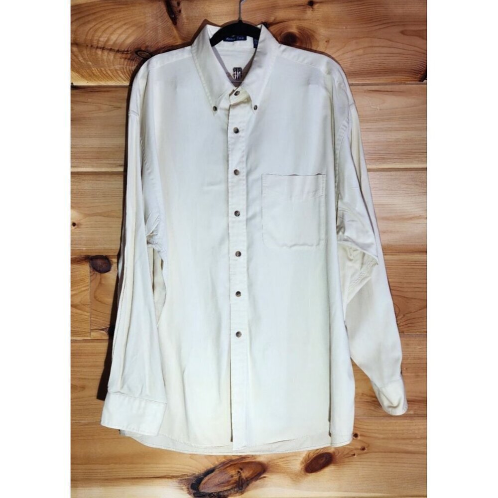 Gant USA Shirt Mens Size XL Washer Twill Button Up Long Sleeve Front Pocket